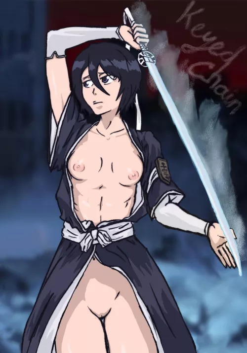 Rukia showing off by KeyedChain