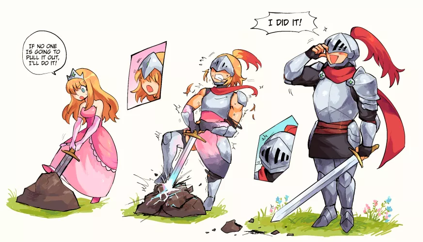 Sword in the Stone (Princess to Knight TG) by Mopan by m0pan