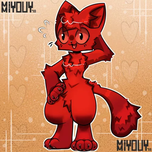 VERY RED ! oc I drew during a art trade by mimiyouy