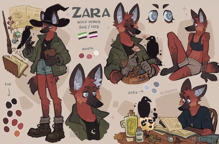 🌿 Zara 🌙🌿 [ character sold ] by _capycorn