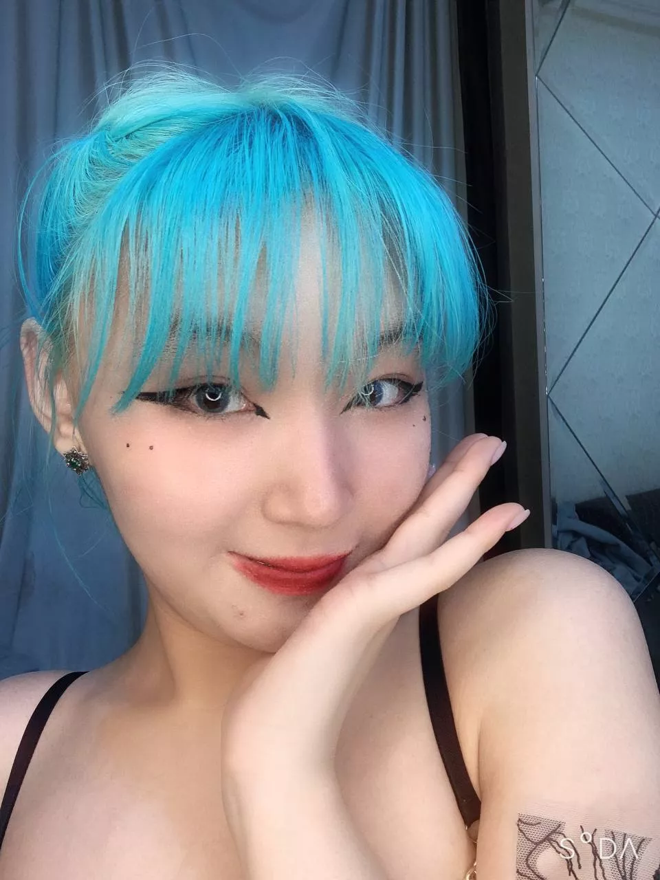 A neon haired girl waiting for you at home can solve all your problems posted by Waste-Cup9907