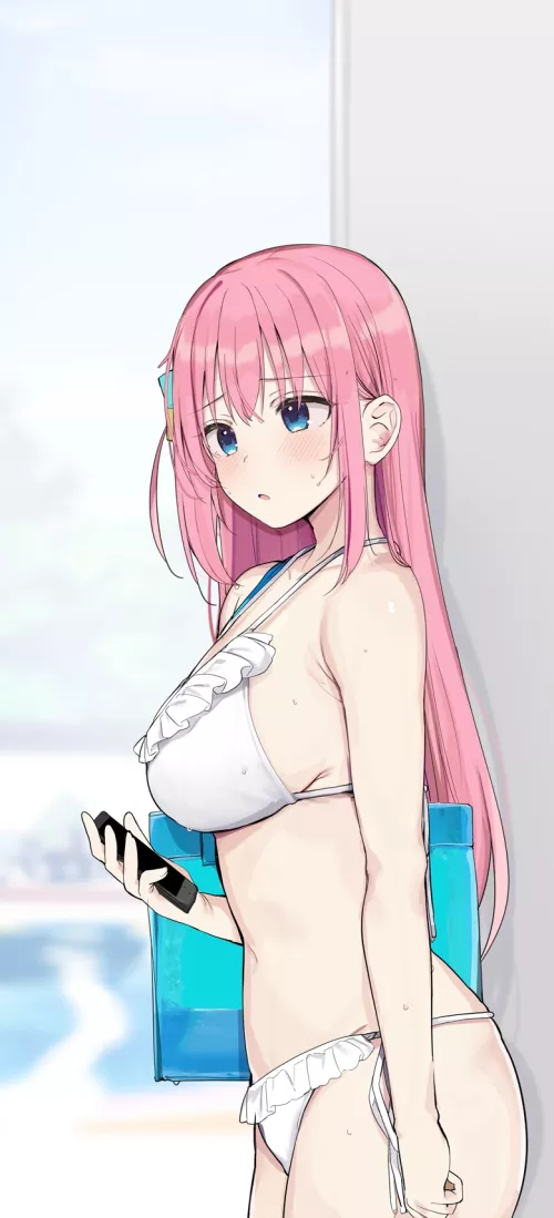 Bocchi's White Bikini (Bocchi The Rock) by Csxc