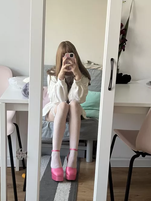 do we like tall femboys? (6’3 in these shoes) by Tajgersus