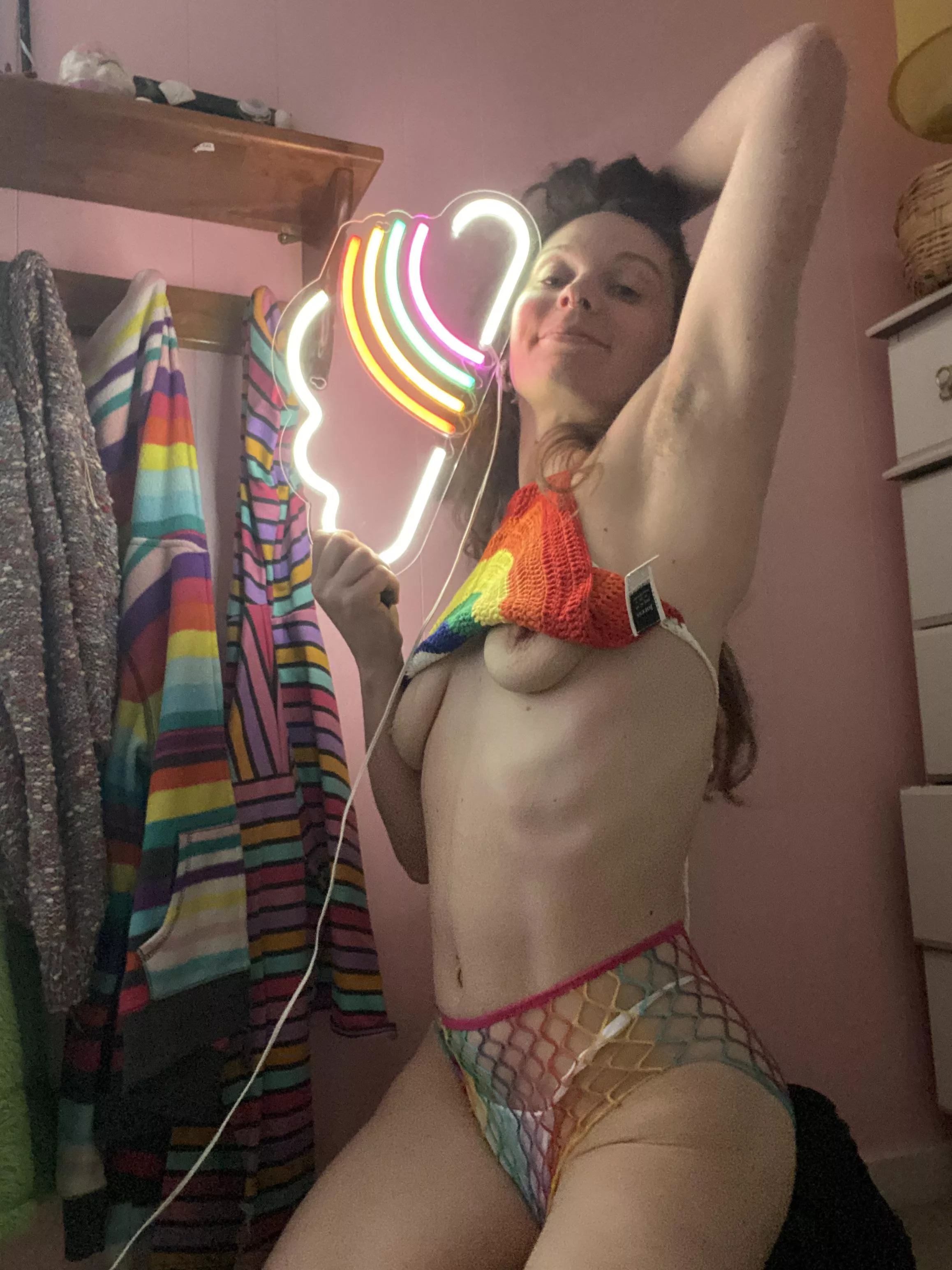 Flat little boobs at the end of the rainbow posted by girlfriendofkyoshi