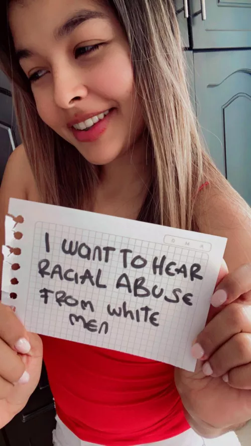 I love masturbating my latina pussy to racial abuse by lexynat