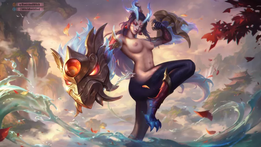 Immortal Journey Shyvana splash art edit (BanishedWitch) by BanishedWitch