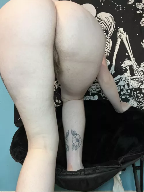 My bush peeks out 🖤 by Kaystickedoff