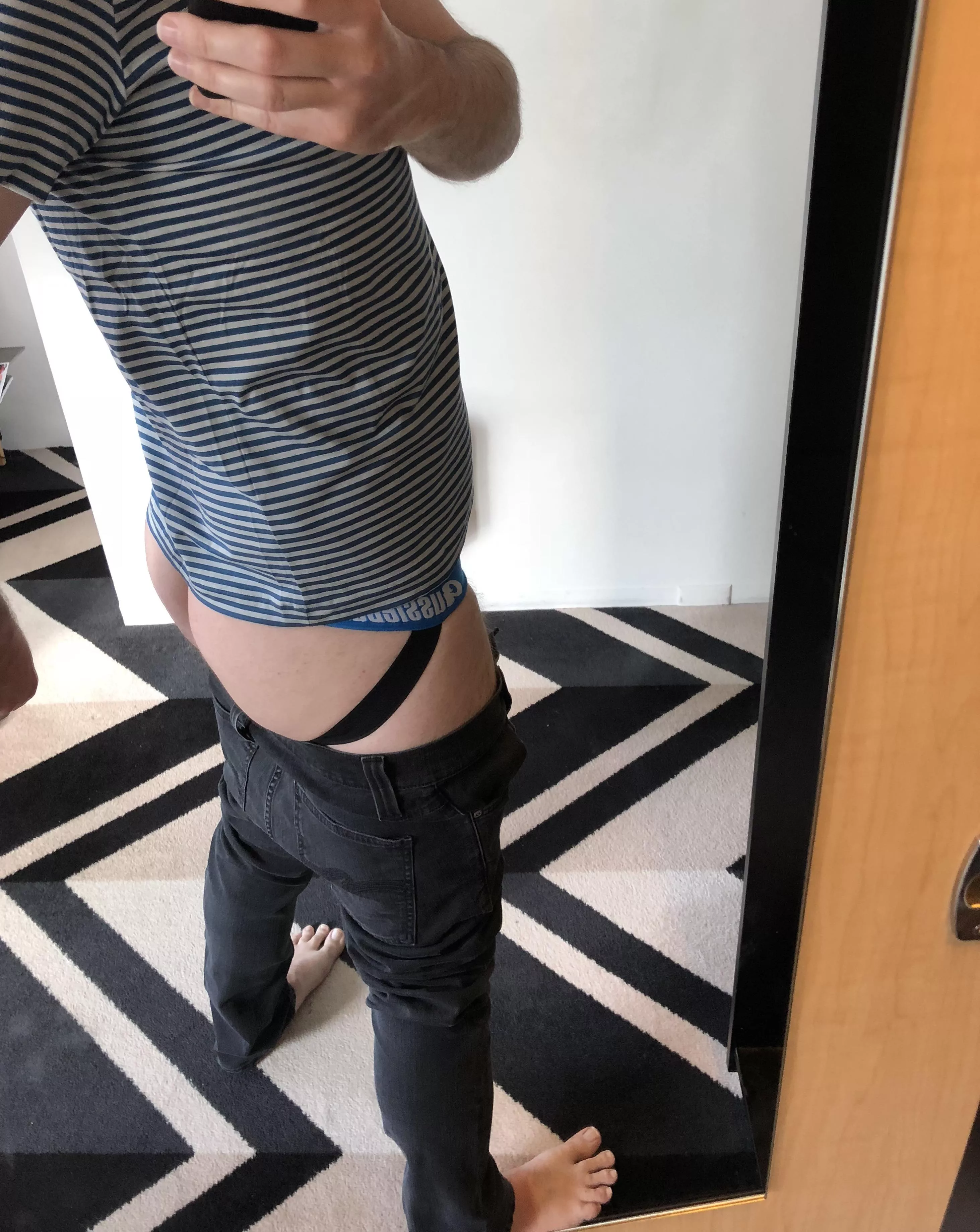 Of course you can come exploring with me today, but you’ll have to wear a jock too. And if you don’t have one, you’re not allowed wear any underwear. It’s a jock or nothing. posted by Richardse110