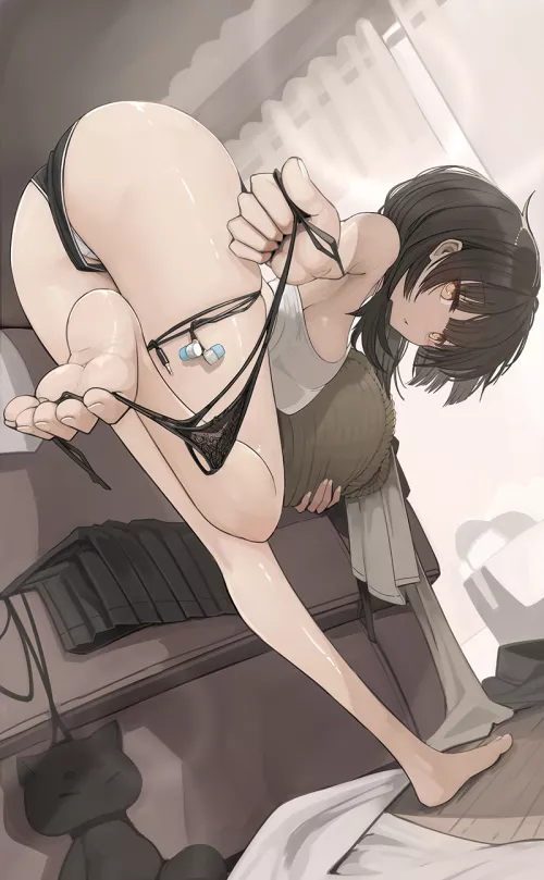 Picking up her panties by xSaviour_N