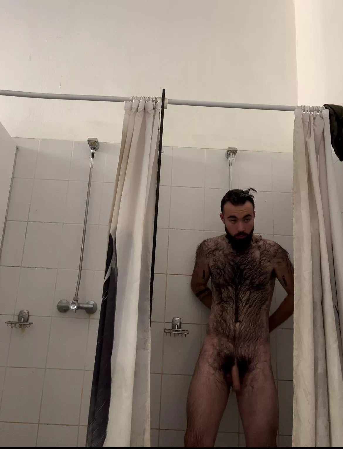 Showering after work . Anyone who likes the smell of the sweaty body ? posted by GreekOlympicGod