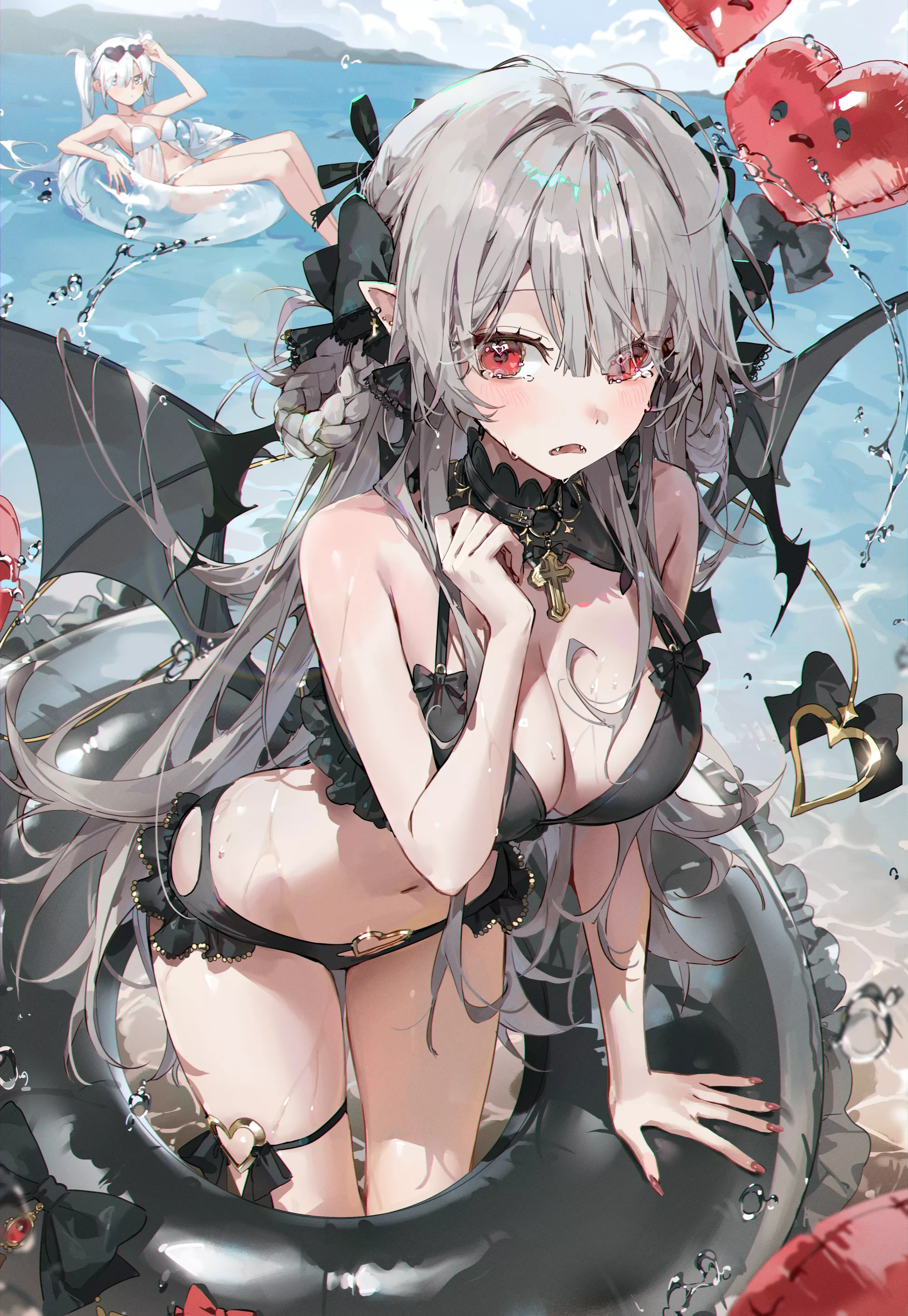 cute demon in bikini [original] posted by Zewen_Senpai