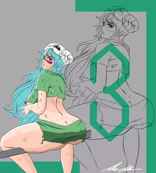 Nel sits by chisoku1126