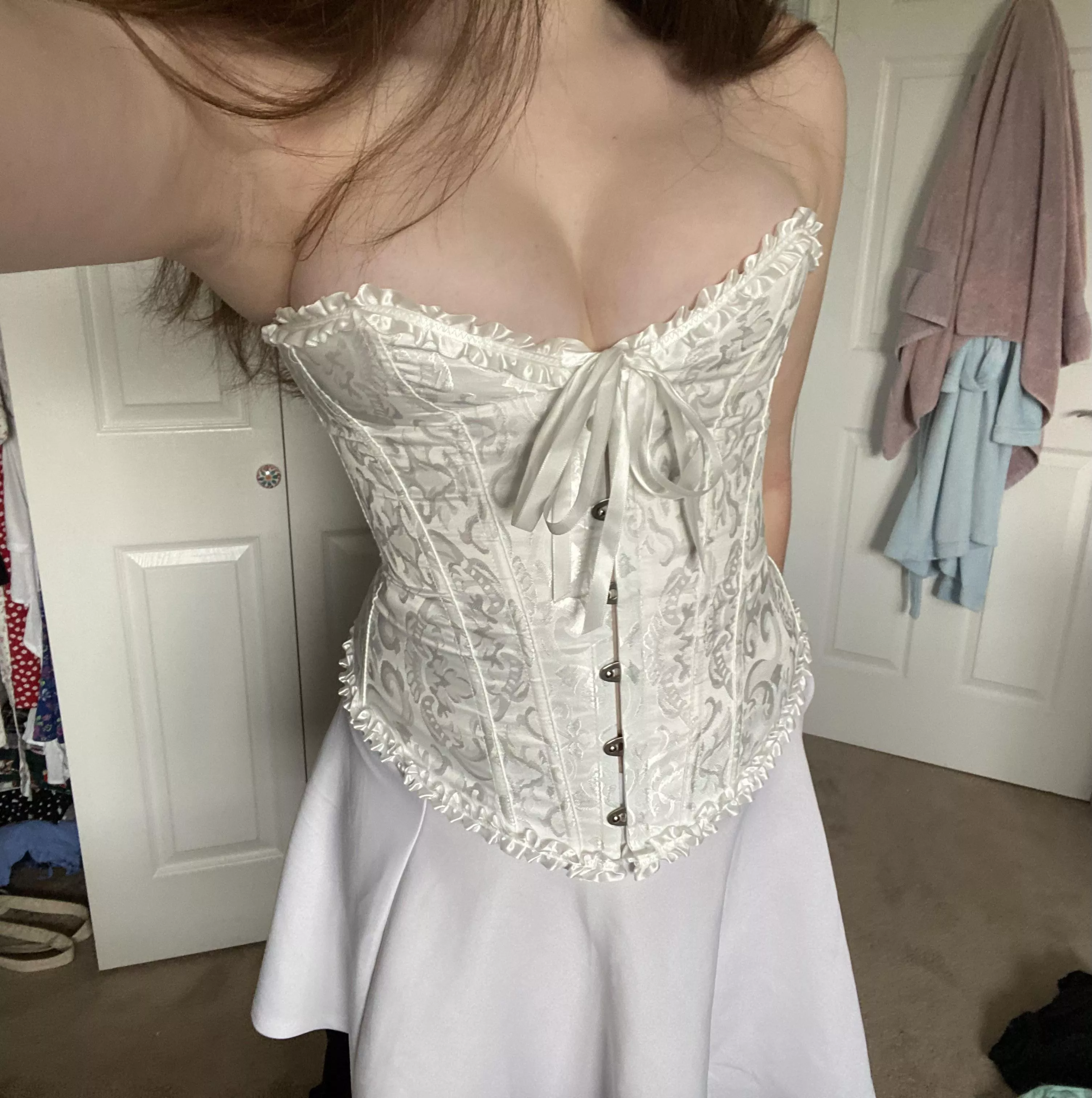 Worth the struggle to put on lol🤍 posted by urfavsecretslut