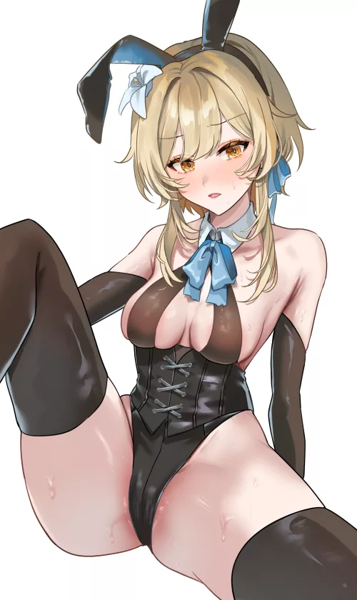 Bunny Lumine [Genshin Impact] by CheetahSperm18