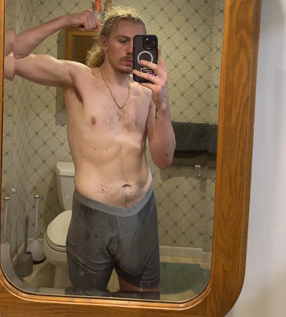 [M] after my workout, finally at my goal weight posted by loadedforbear097