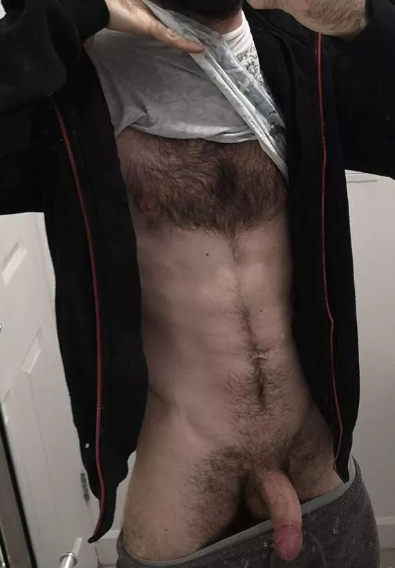 My chest hair grows thick posted by BiHairyOtter