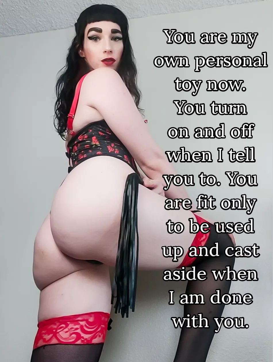 You are nothing but a mindless sex object to me. posted by ladylavender333