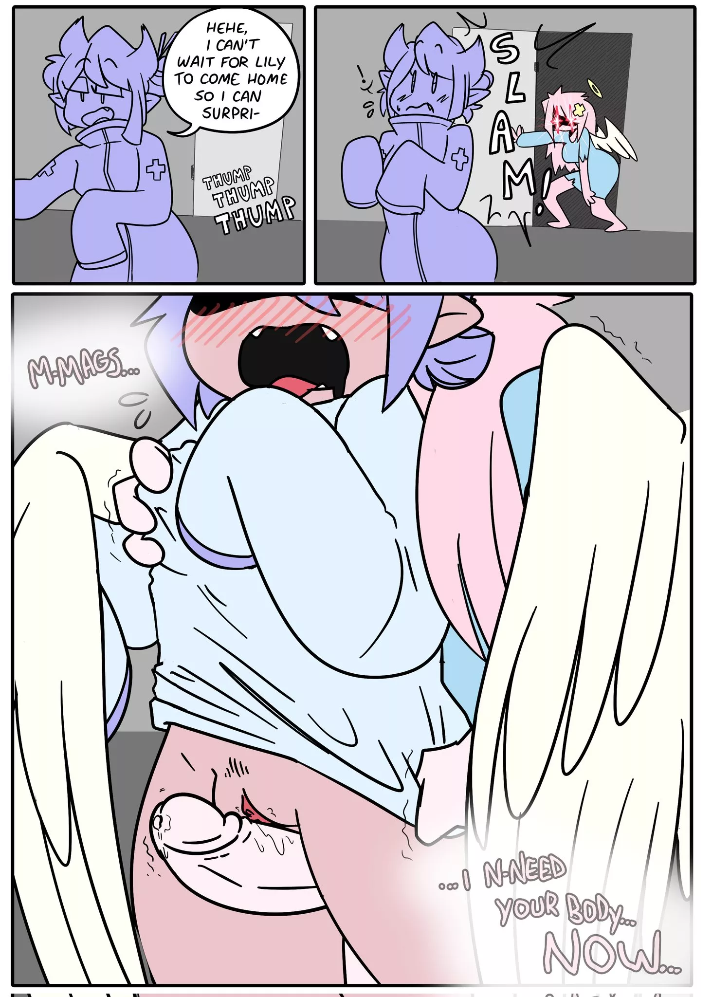 Angel girl has a special present for her girlfriend! (Corruptedcryptid) posted by Successful_Economy95