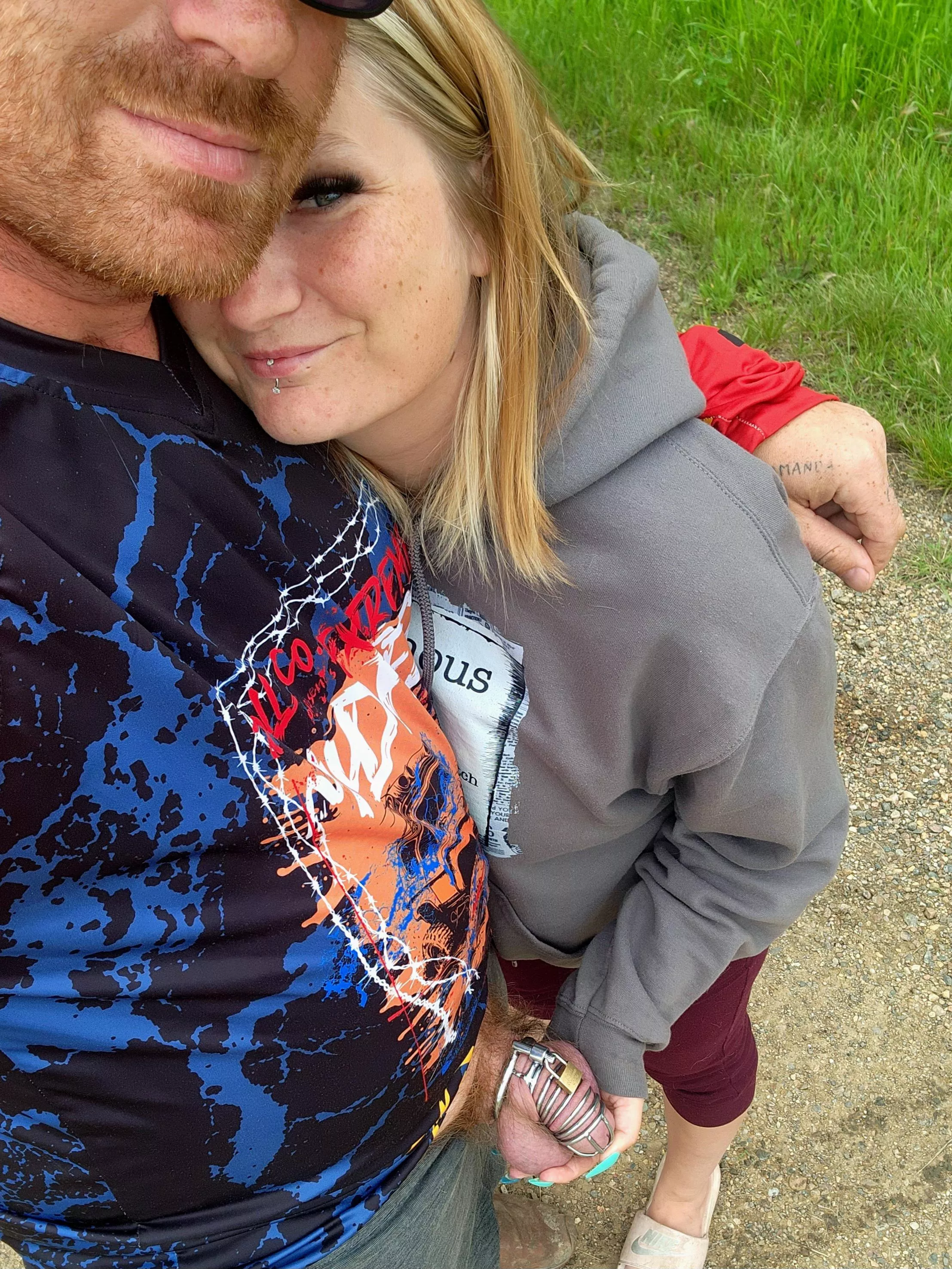 Drove my man to work for his 2 week camp job. I love how excited he is when he comes home because he 'might' finally be allowed to cum. posted by Submissivecockcager