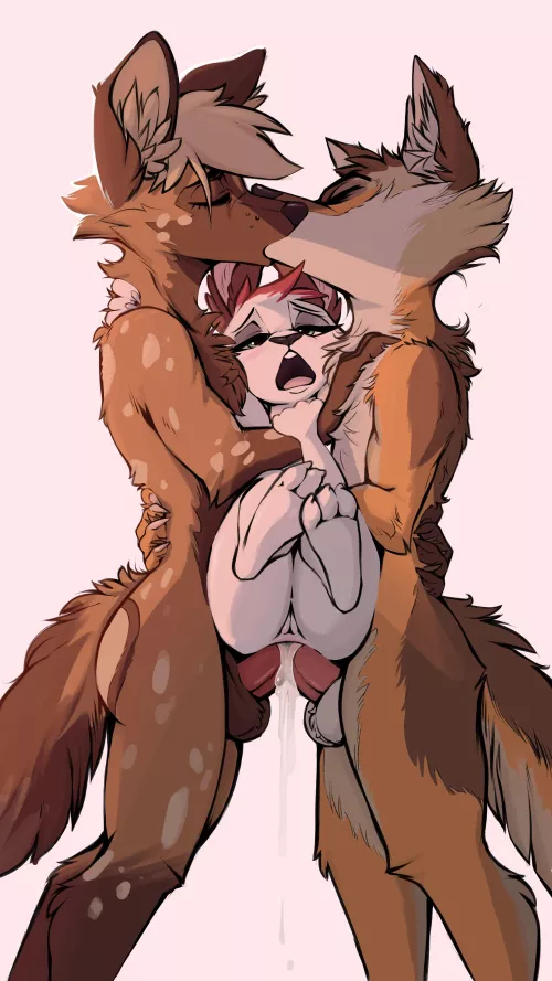 Fun anal threesome~ [MMF] (SamurShalem, juantriforce, EngineTrap) by heisenstuff