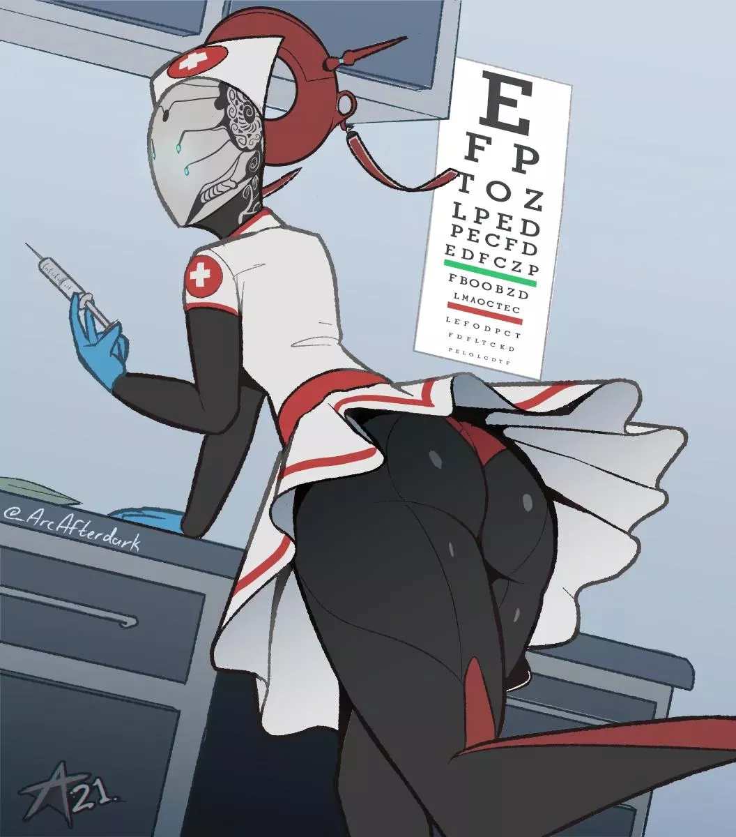 I randomly found [Trinity] in nurse dress online. My life has been completed (Tagged as OC, unable to find artist) posted by RepairUnit3k6