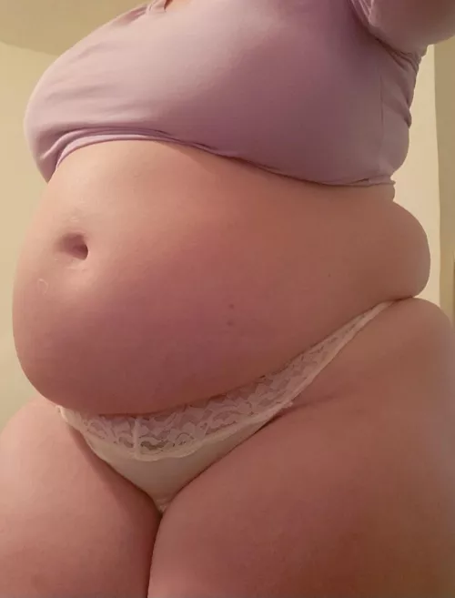 I want you to worship my belly with kisses..remove my undies &.. by HungrylilKitty1