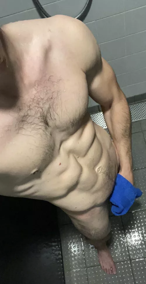 I’m the public shower after a swim… care to join? by adam3546