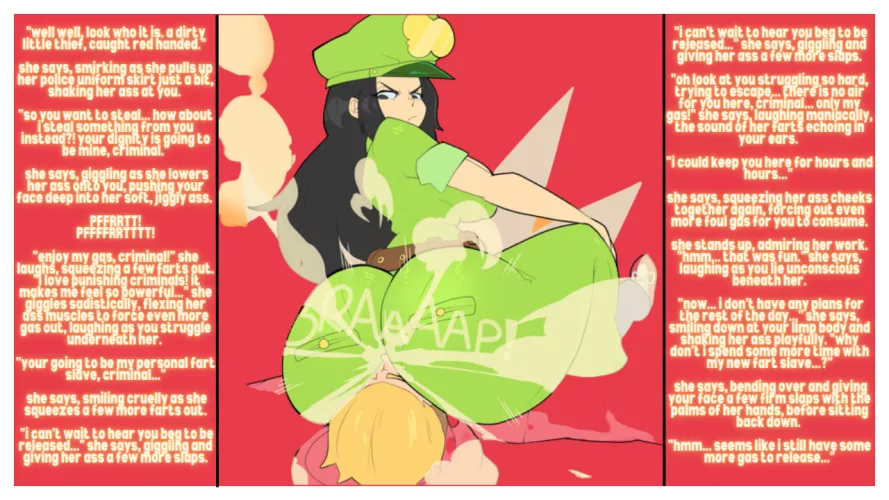 Turned Into An Officer's Fart Slave [ Farting ] [ Ass sniffing ] ( Artist : ReplusiveProto ) by Plastic_Ad6349