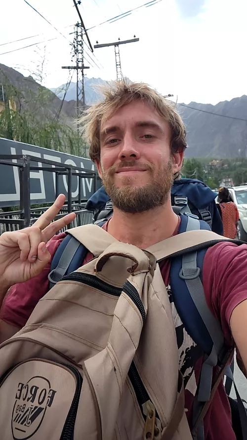 Backpacking and... smiling at you :)) by LongJohnDeacon