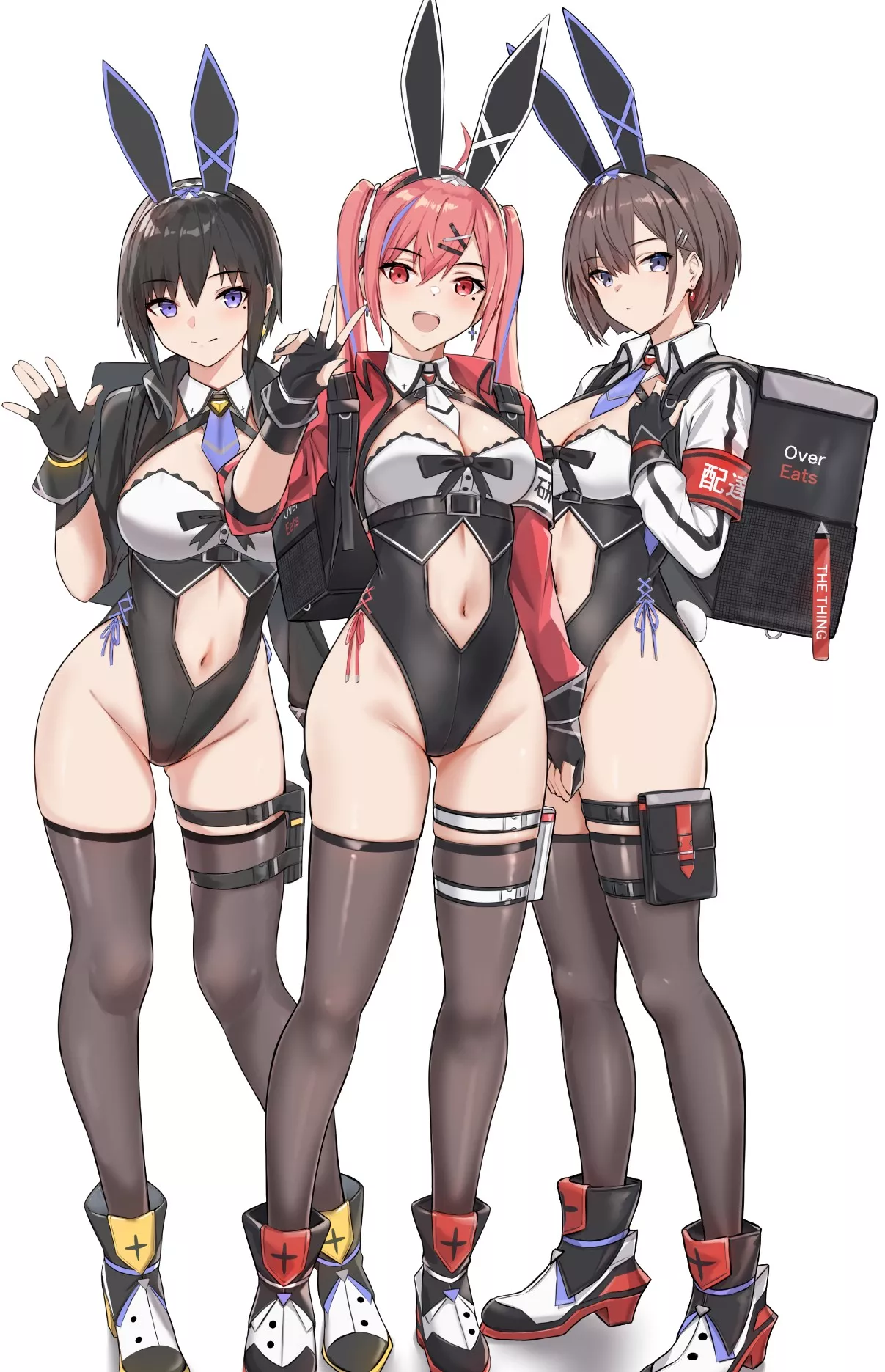 Food Delivery Bunny Girls (Bee Doushi) [Original/Uber Eats] posted by llamanatee