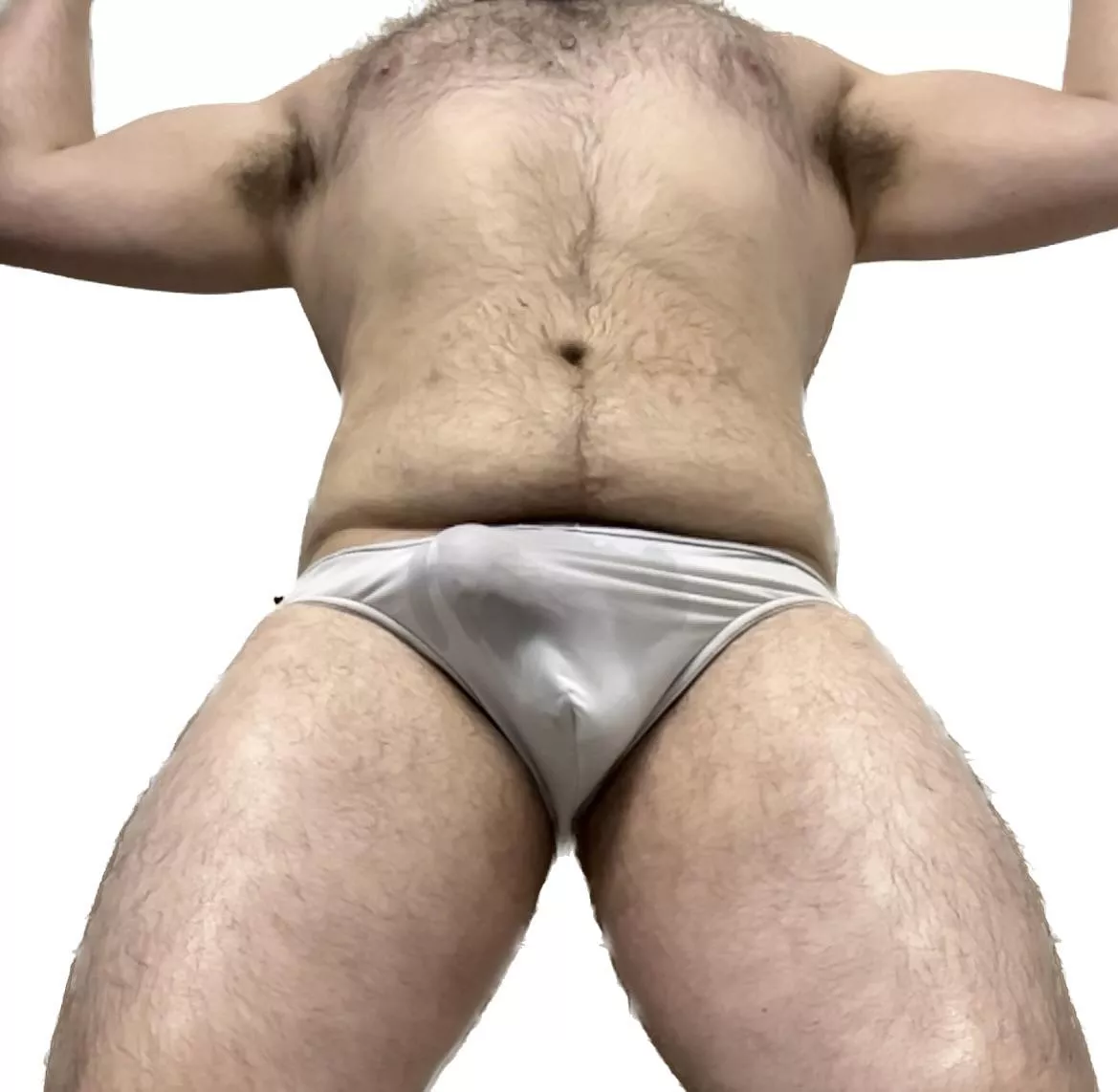 Making sure I’m showing off my pits in this white speedo for you 😜 posted by throwawaydickaway