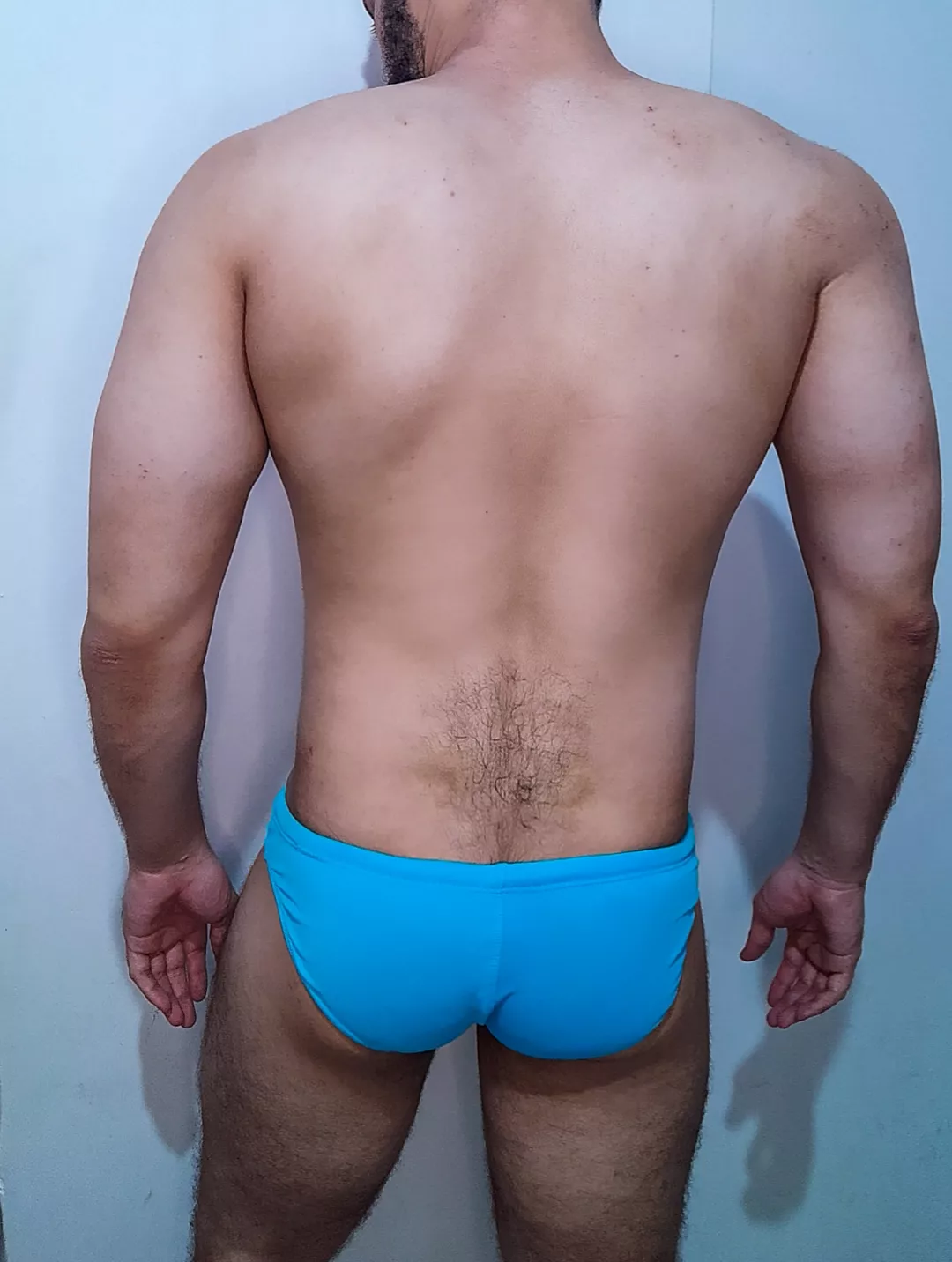 My back view in speedos posted by Narrow-Ad6659