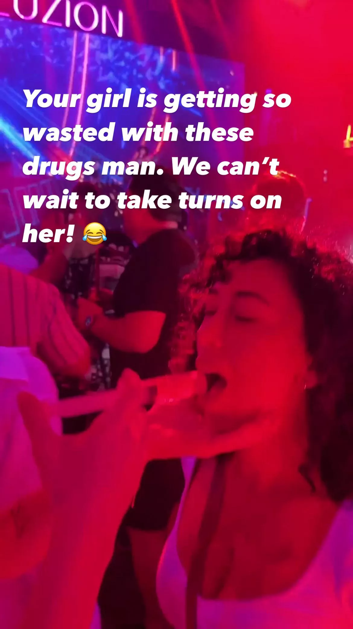She’s having a wild night posted by cloppez