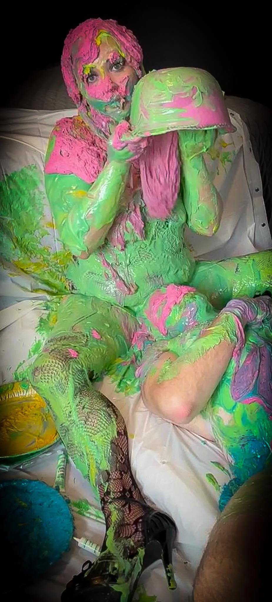 Splat on Sissy's face 🖤 posted by MissNoireNFToy