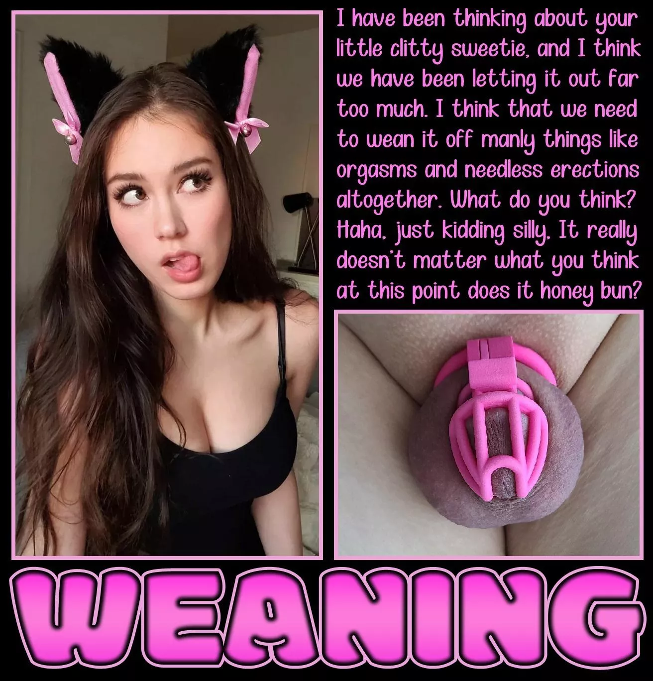 WEANING [chastity] [femdom] [denial] posted by Teas_Denial