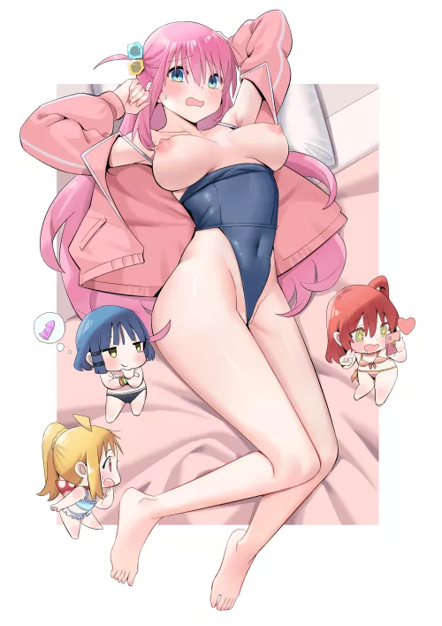 Hitori in Swimsuit by Heards_