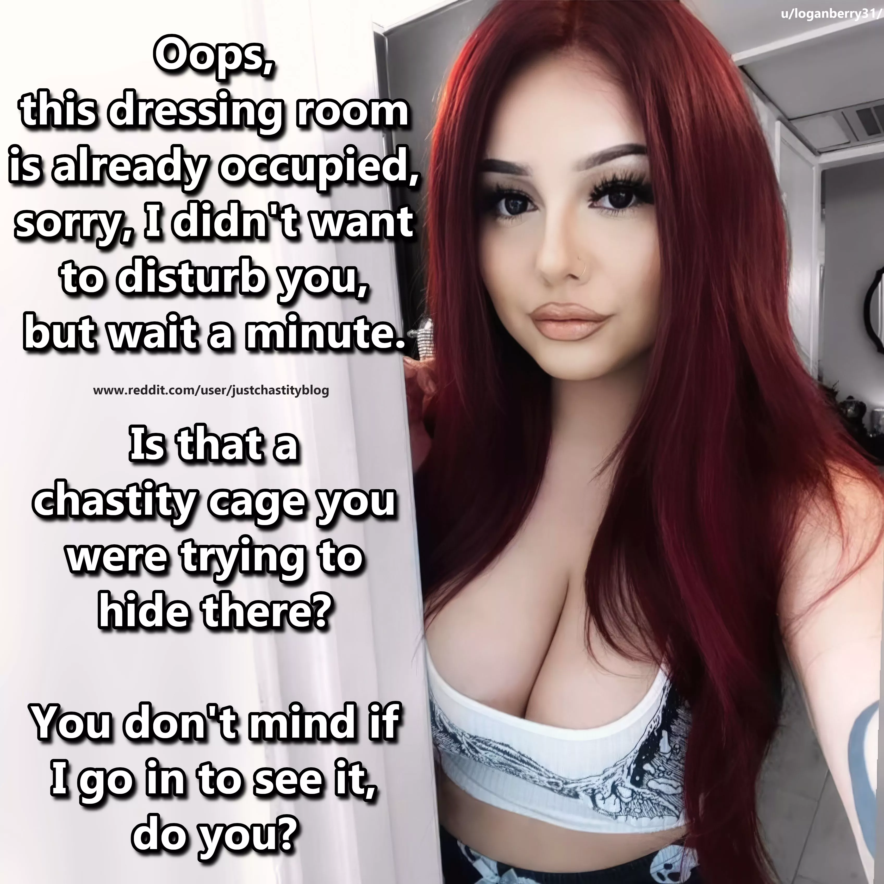 Spotted posted by justchastityblog