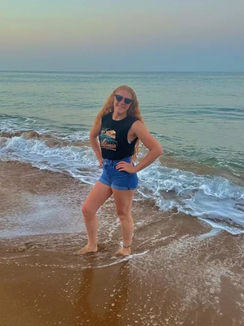 Your body and spirit find comfort and joy in the smooth sand of the windy beach by Kris_Daley