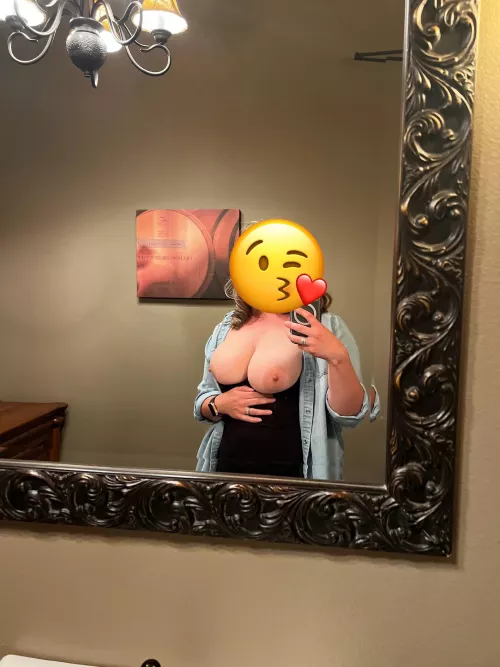 Bathroom selfie to hubby by cpl_havin_fun