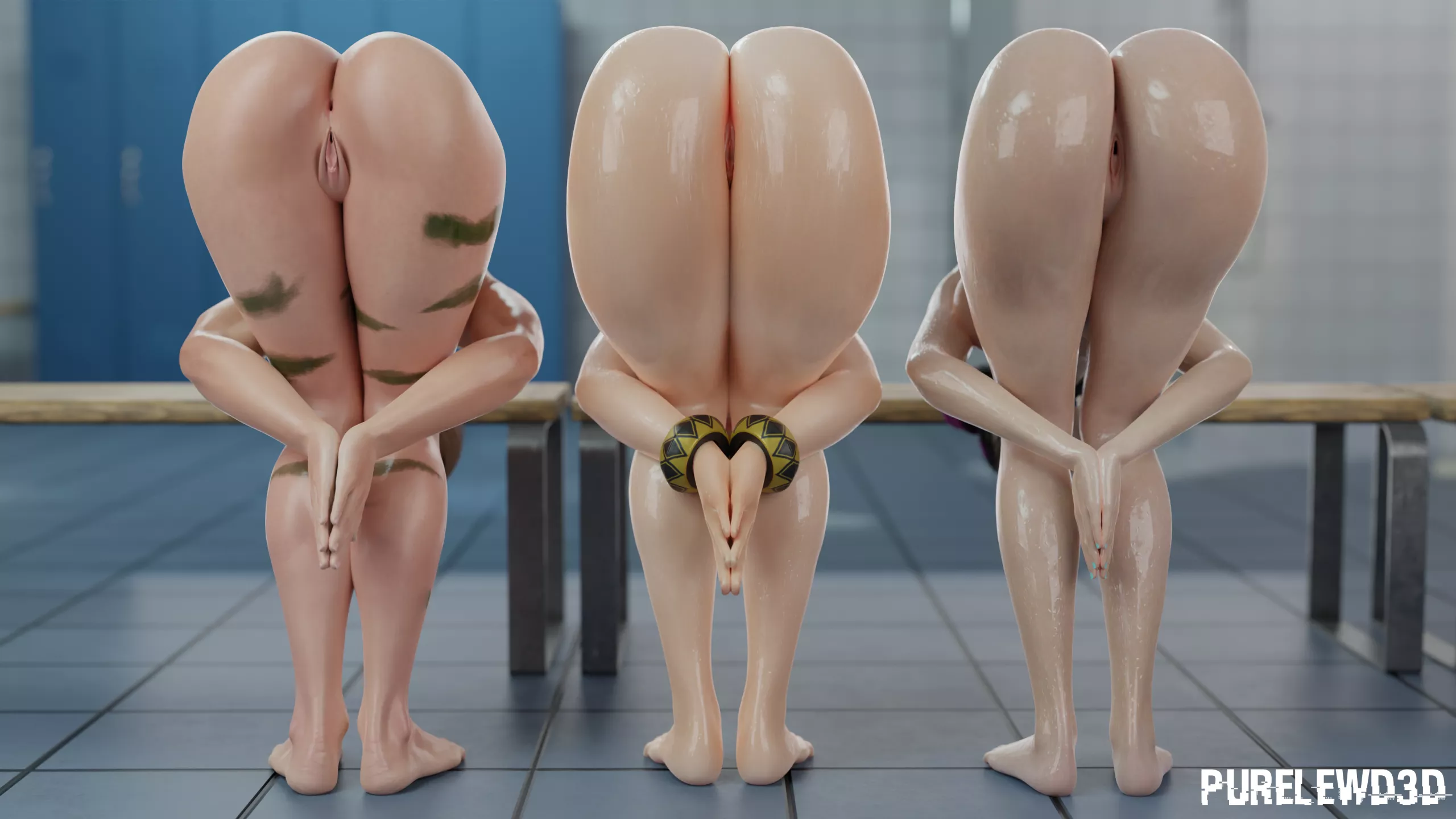 Cammy White, Chun Li, Juri Han (Pure_Lewd3D) [Street Fighter] posted by PureLewd3D