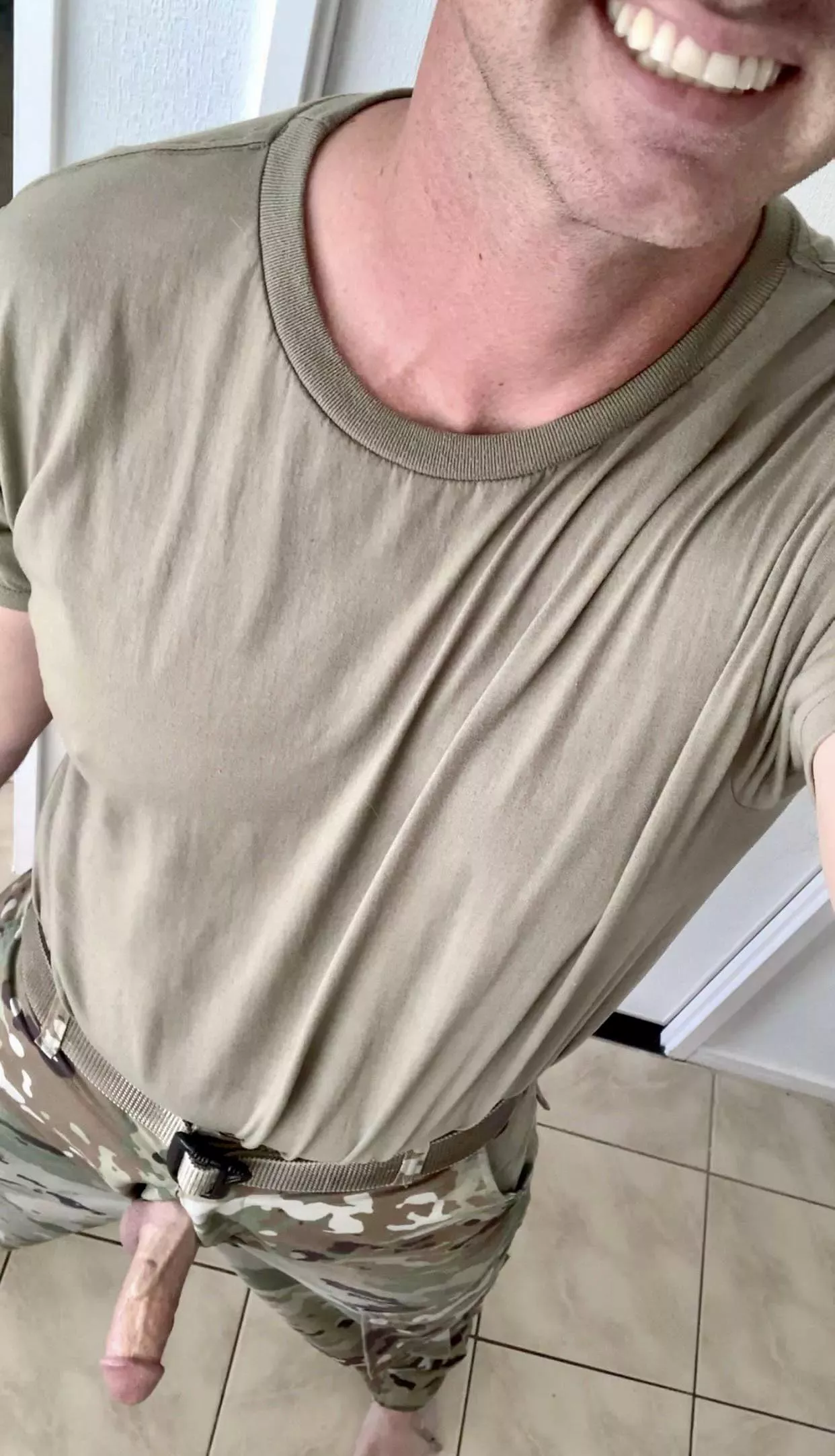 I had a uniform malfunction during formation. My first sergeant grabbed me by the cock and pulled me into her office. posted by slashbanter