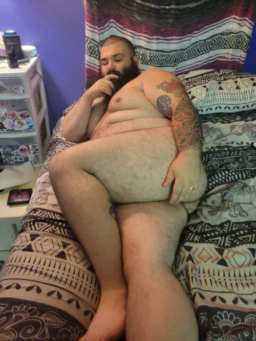 Lying in bed ;) by Willet_What