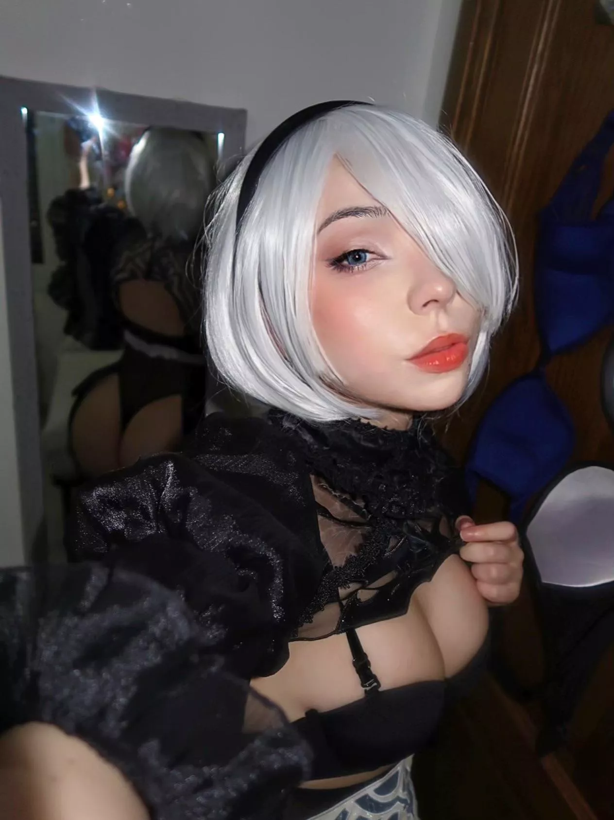 My 2b in bride version, what do you think? 🫶🏻💕 instagram: hinyakitty posted by hinakitty