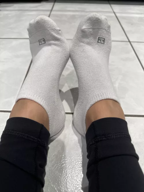 (Selling- US based) kb white ankle socks- 2 day worn. Free shipping, tracking info and proof of wear. More options available by xxGoddess_Monikaxx