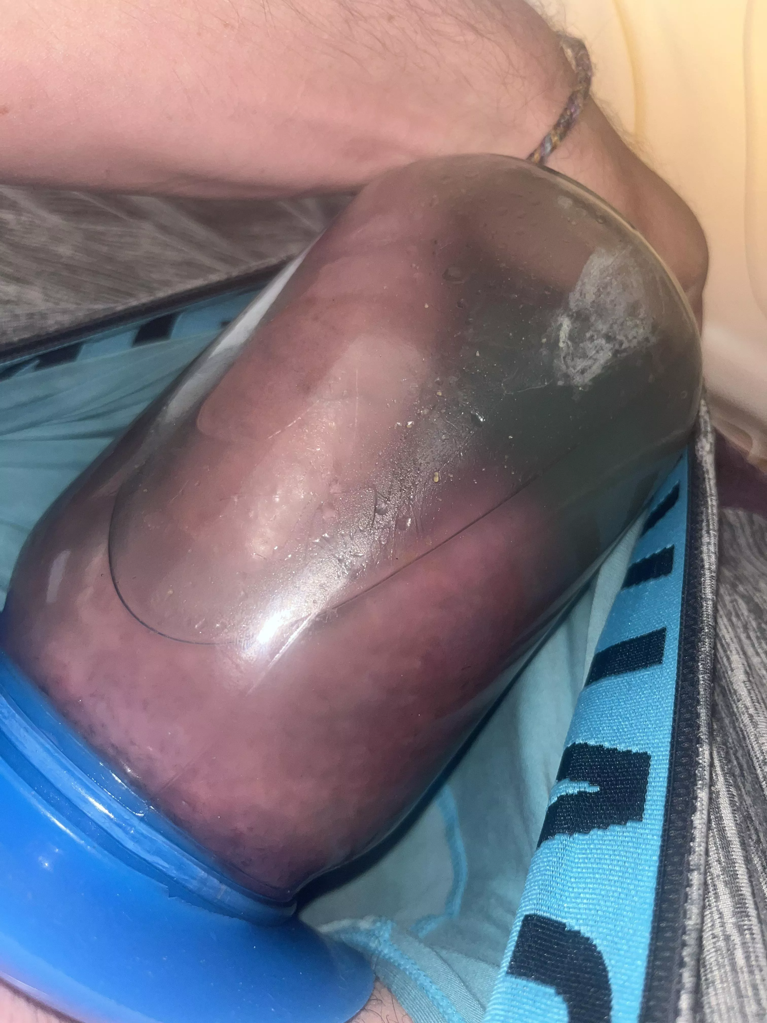 Soaking in my mason jar while I work posted by StonedNSwollen