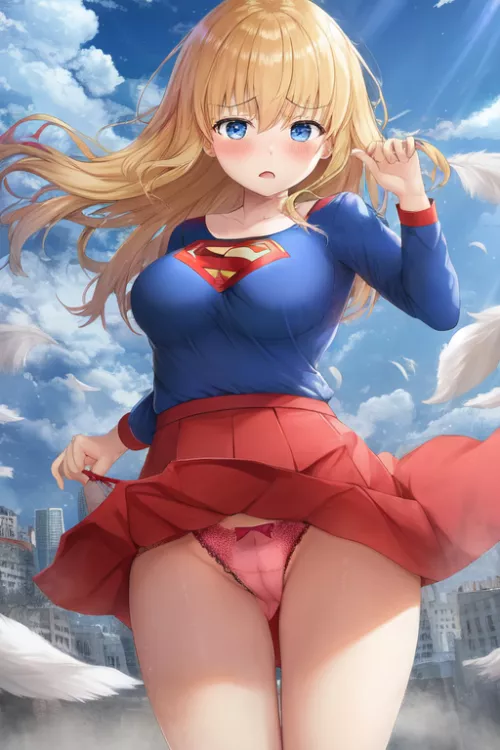 Supergirl exposed by Almani_it