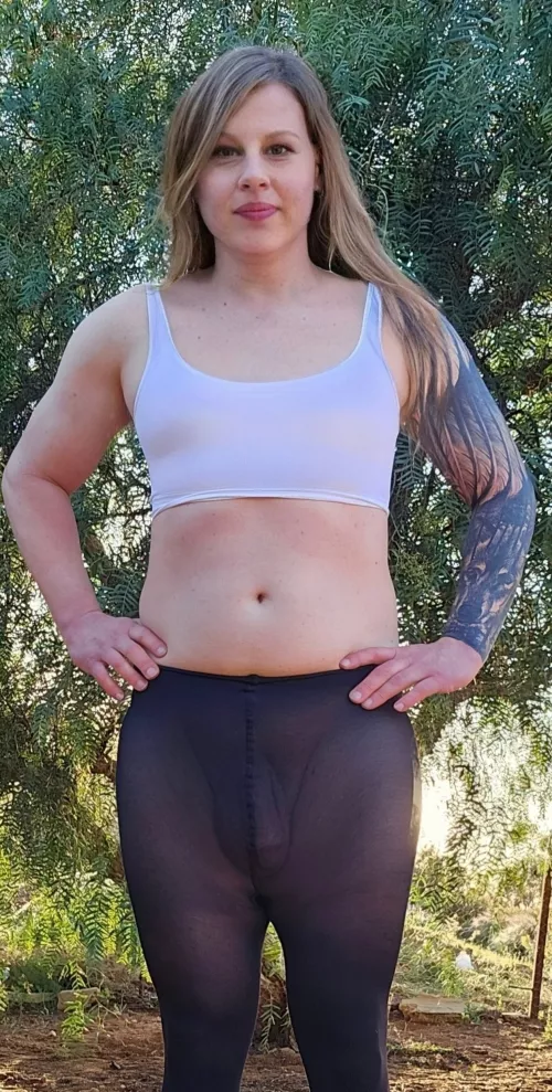 Take my tights off watch my girl cock get hard by Confident_Job3305