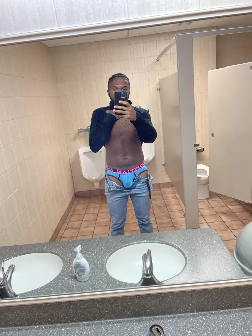 There’s something about a jockstrap in jeans that I love! by Josiahk1119