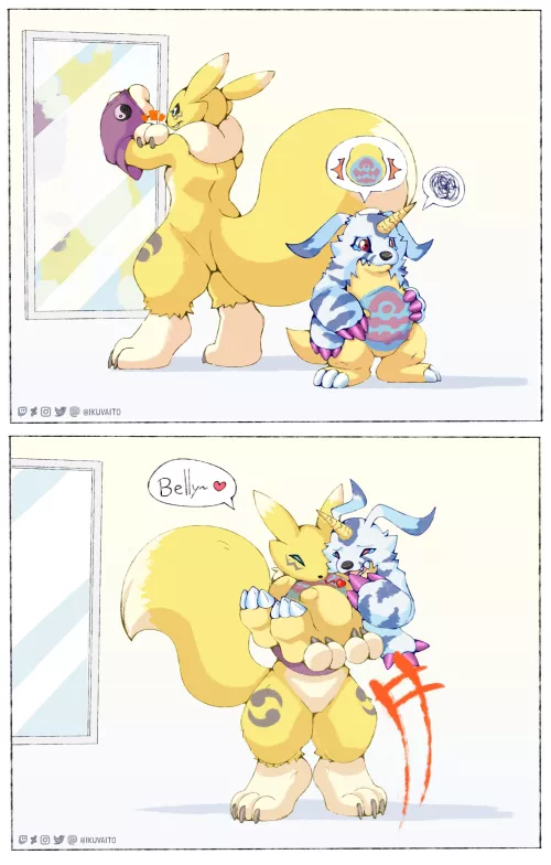 They're gay 💛 (Art by me, @IkuVaito on Mastodon and Twitter) by IkuVaito