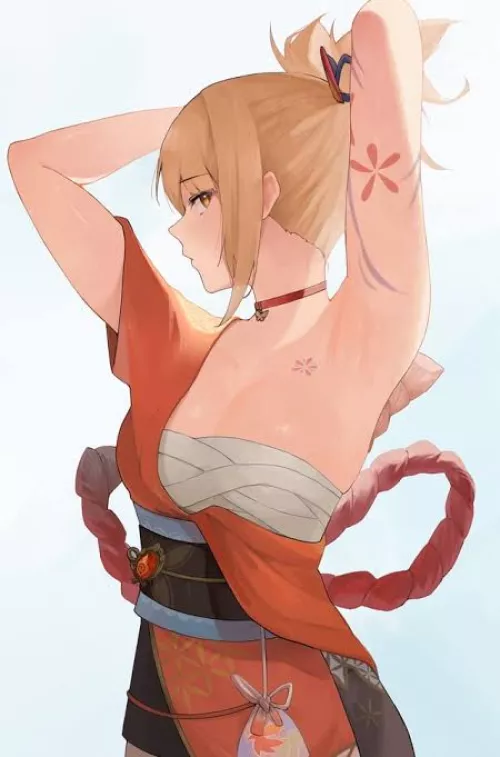 Yoimiya Armpits by Butterscotchii